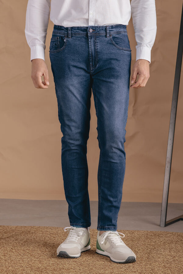 Celopman Jeans fino e leve azul