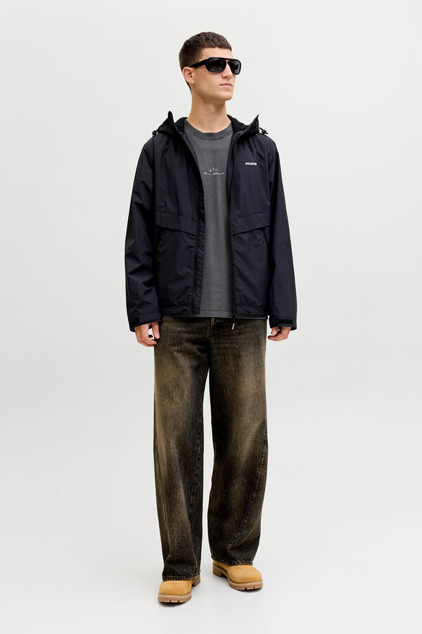 Jack & Jones T-shirt manga curta lavada preto