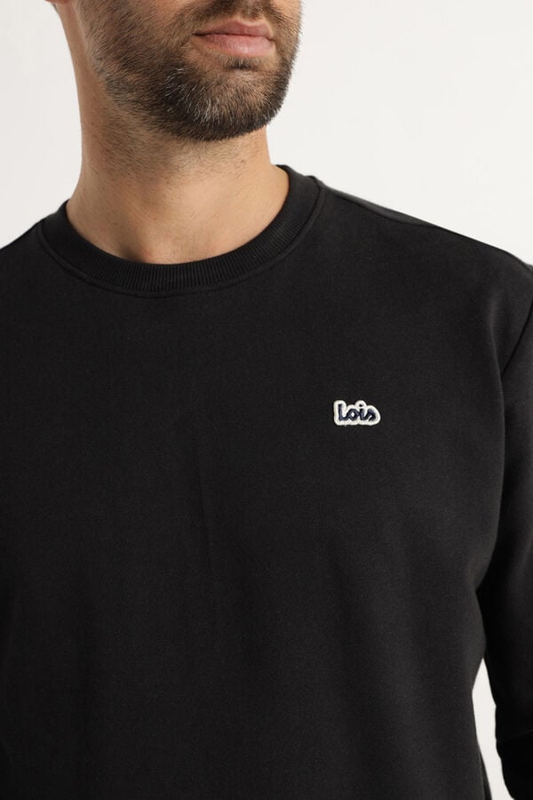 Lois Sweatshirt gola caixa preto