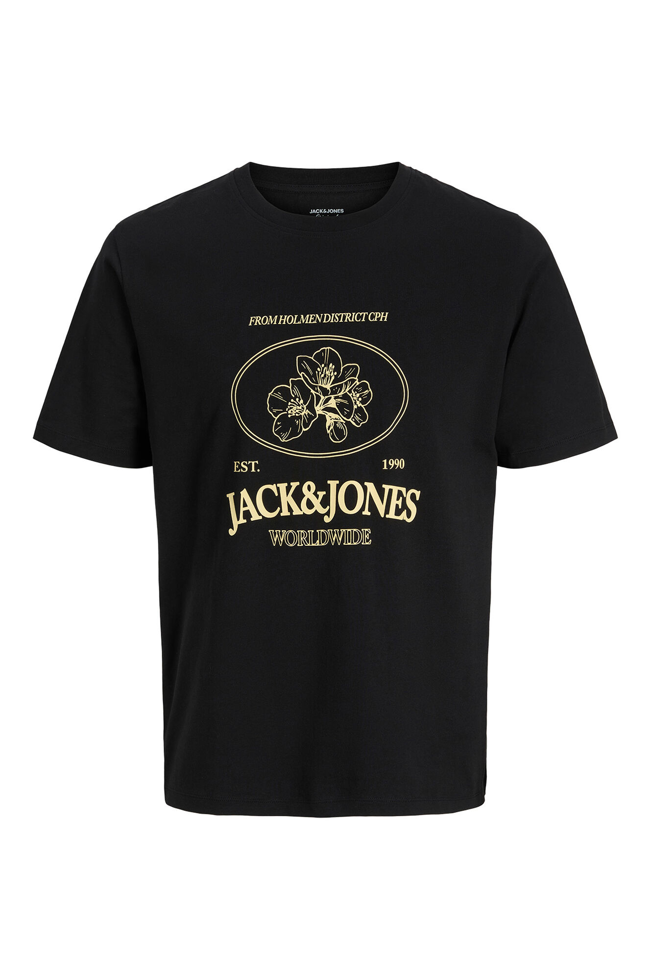 Jack & Jones PLUS T-shirt manga curta em algod&atilde;o