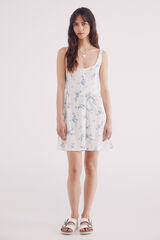 Springfield Vestido corto corsetero estampado estampado