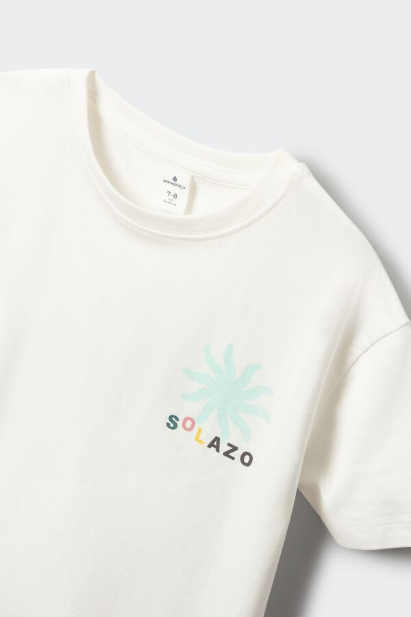 Springfield Kids T-shirt de manga curta solazo crian&ccedil;a bege