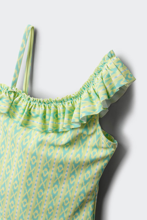 Springfield Kids Fato de banho assim&eacute;trico ikat menina verde