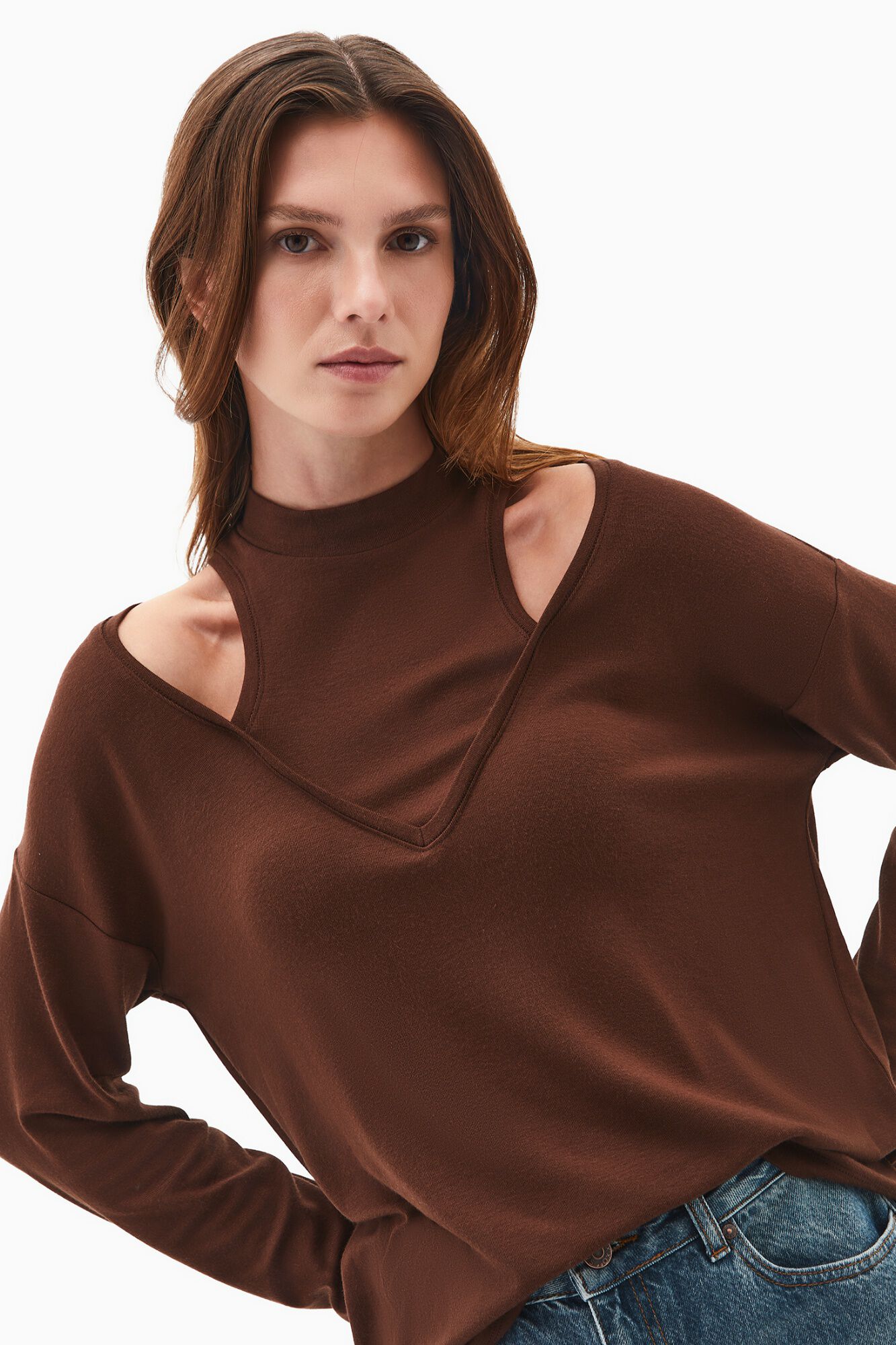 Oxxo Top manga comprida efeito layering