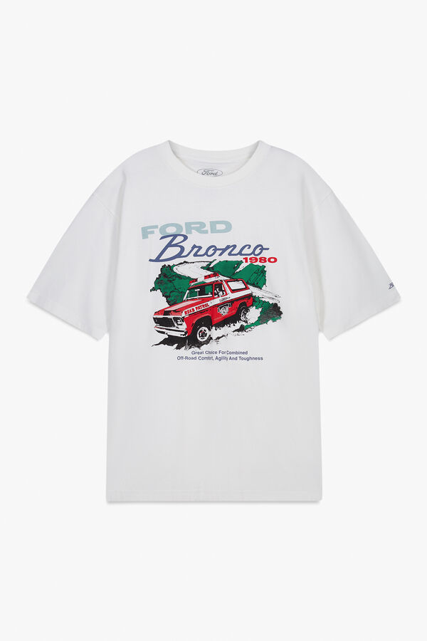 Springfield T-shirt Ford Bronco 1980 branco