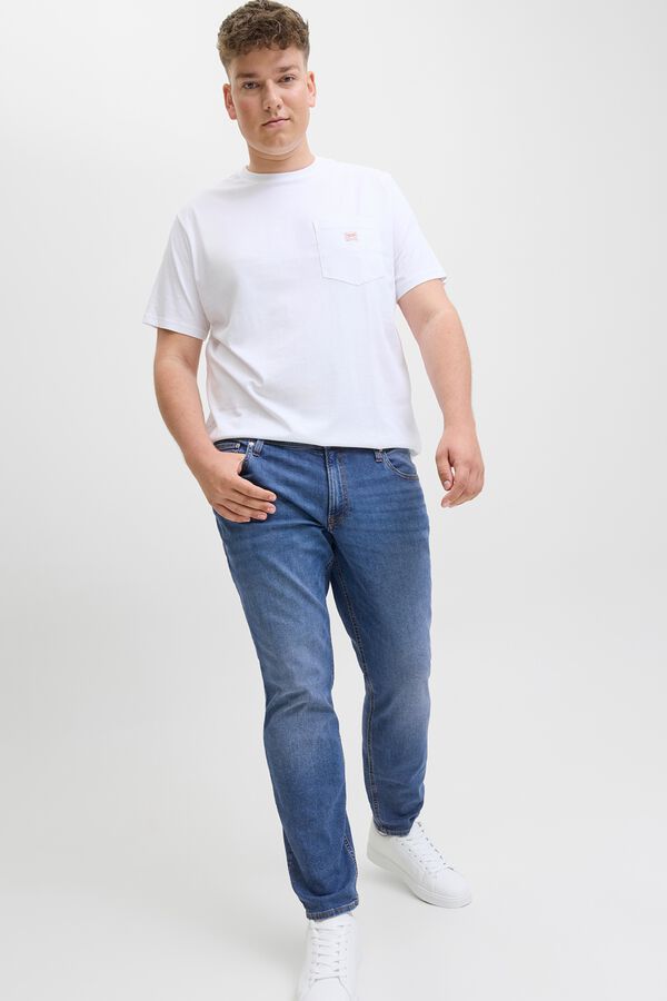 Jack & Jones PLUS Jeans slim cinco bolsos azul