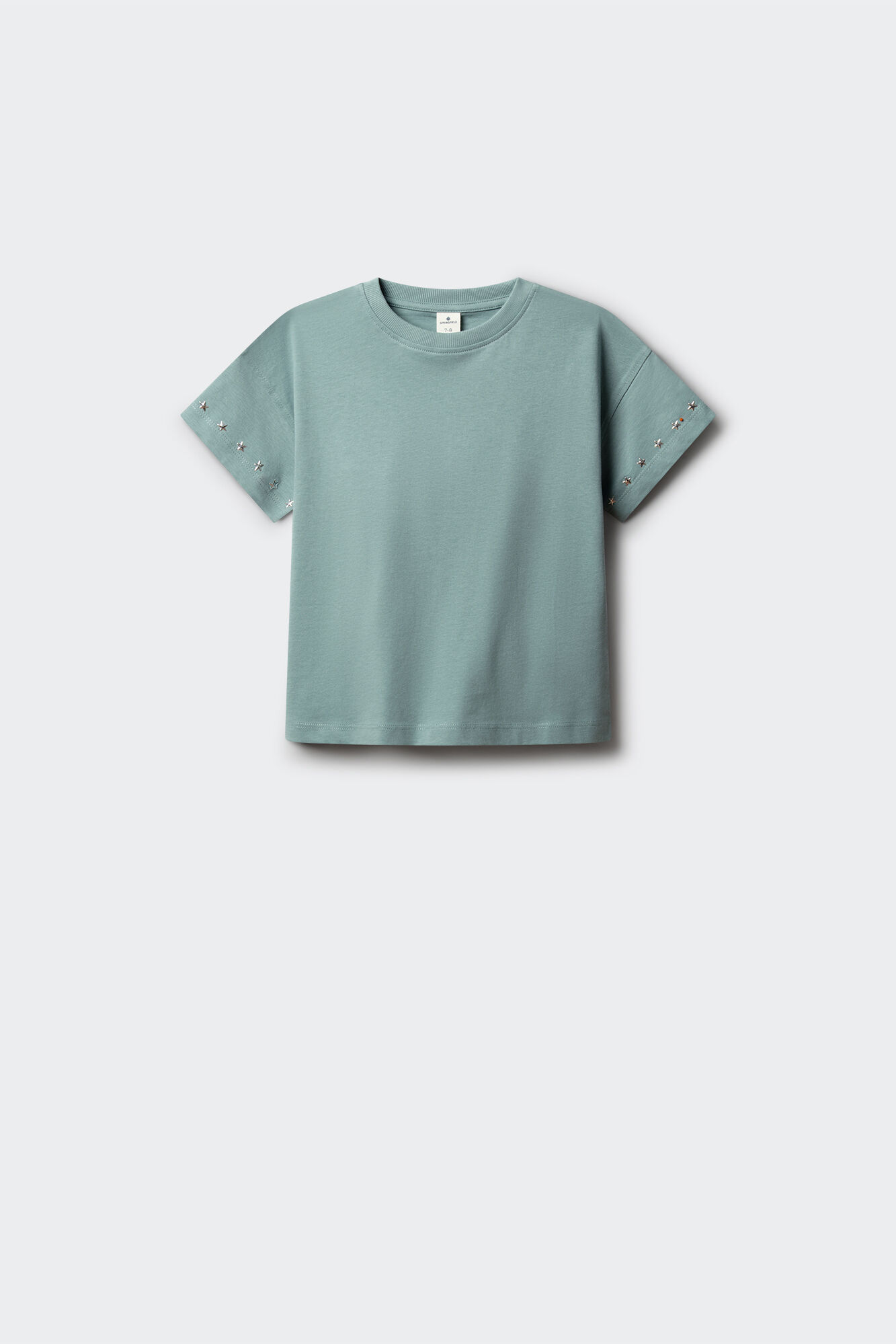 Springfield Kids T-shirt manga curta com tachas para menina