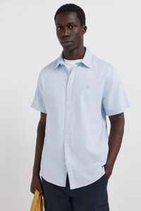 Springfield Camisa de manga curta com estrutura bicolor