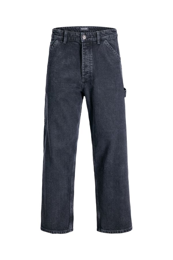 Jack & Jones Jeans baggy de cintura alta preto