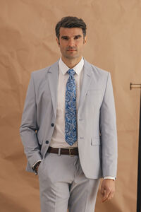 Celopman Chaqueta Traje Celeste