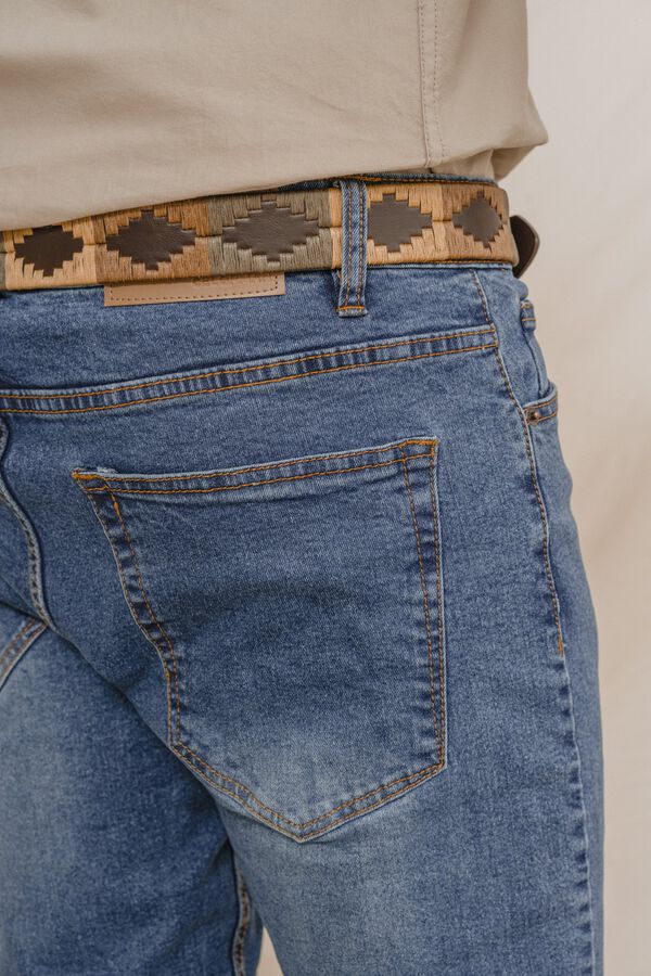 Celopman Denim skinny b&aacute;sico azul