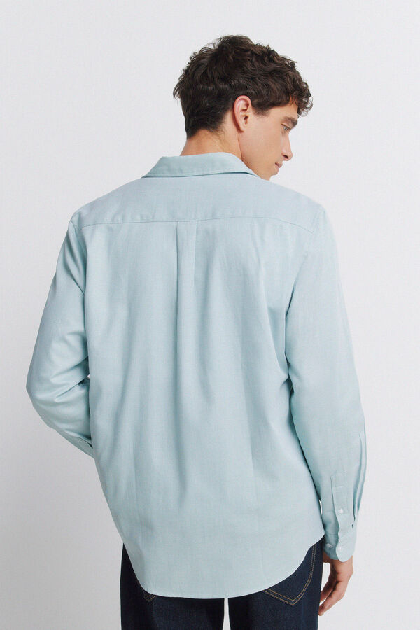 Springfield Camisa social com estrutura de f&aacute;cil cuidado verde