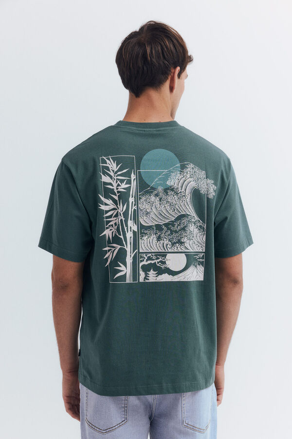 Springfield Landscape composition T-shirt green
