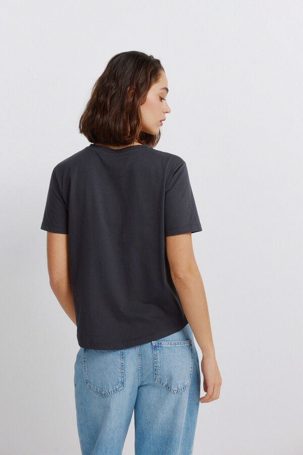 Springfield Camiseta manga corta disney gris