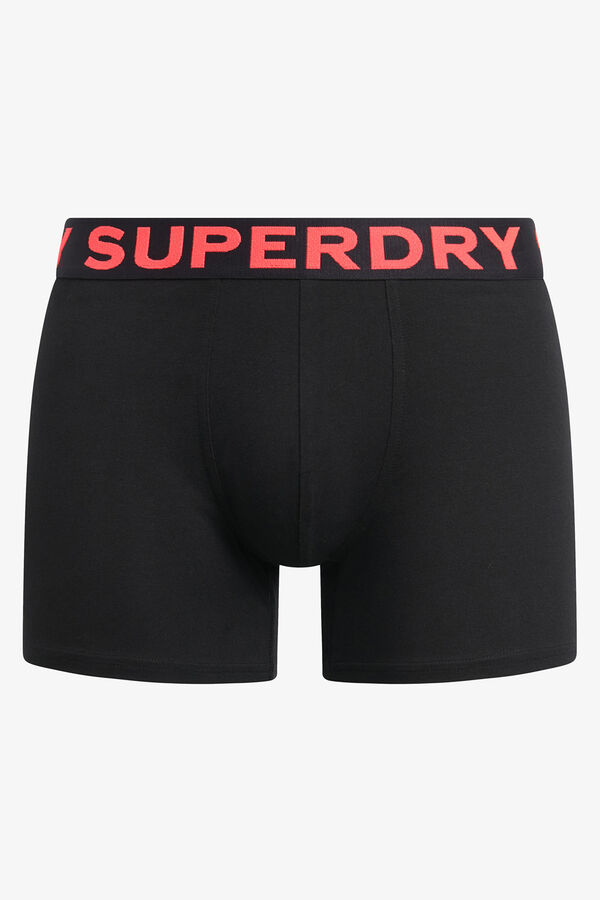 Superdry Boxer pacote com 3 preto
