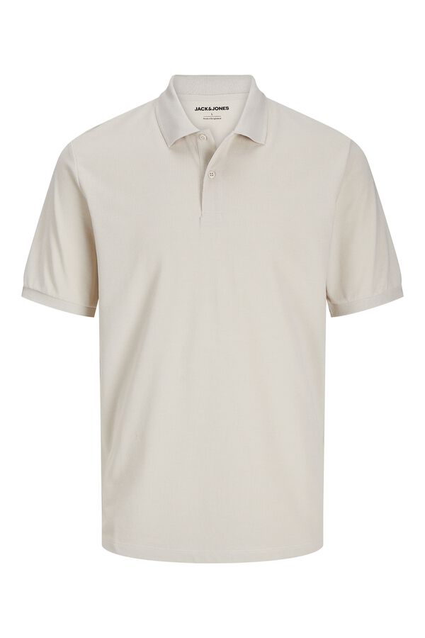 Jack & Jones Polo regular fit em malha cinzento