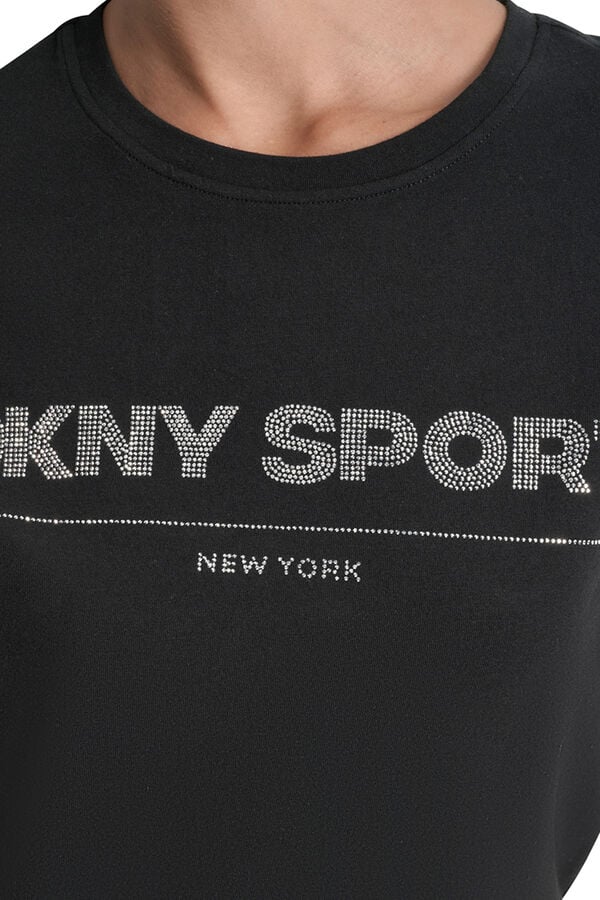 DKNY T-shirt básica preto
