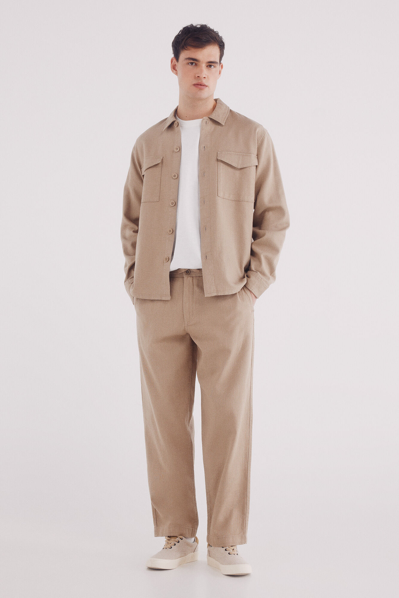Straight fit dobby trousers | Men's Special prices | Cortefiel