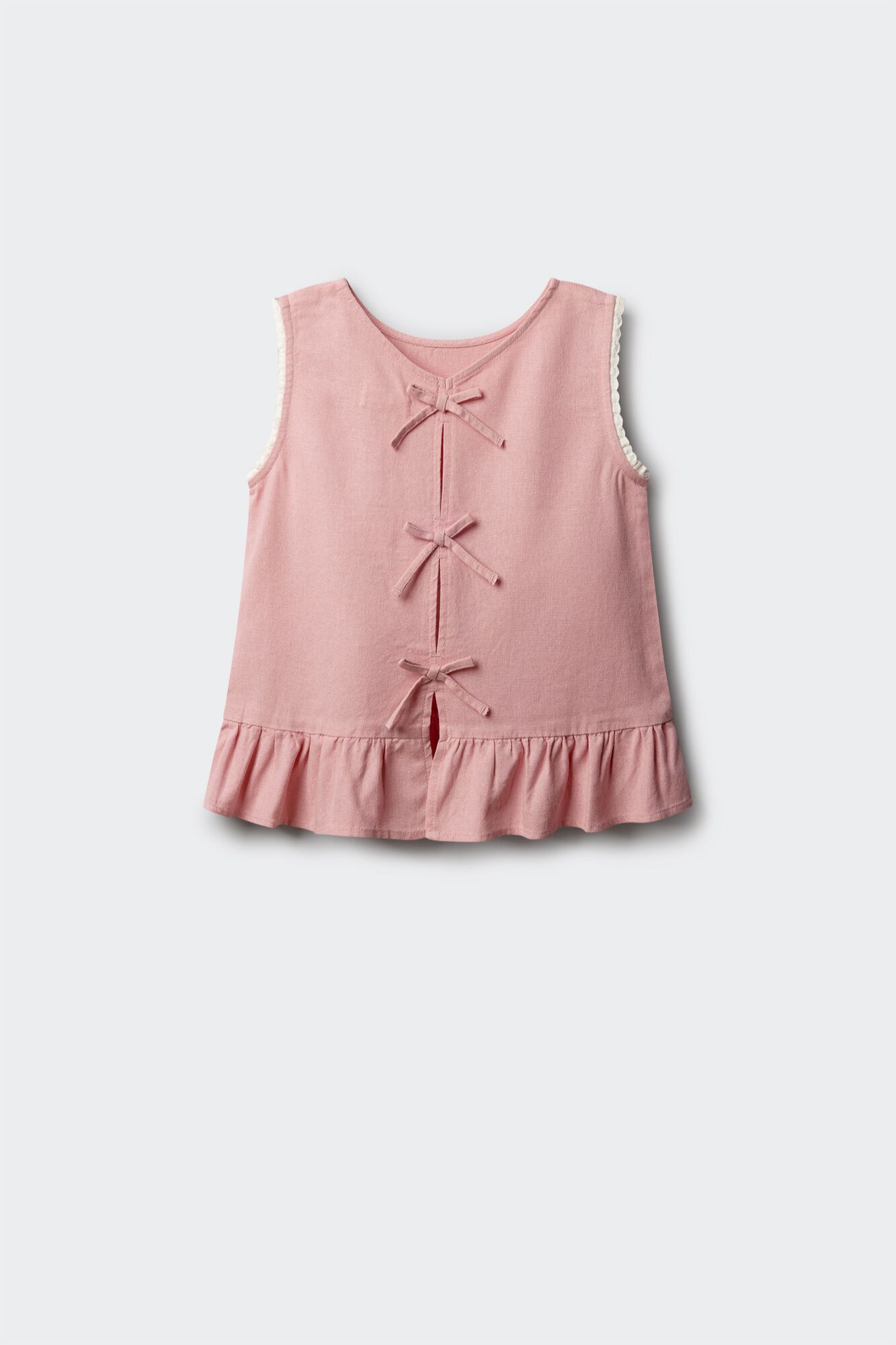 Springfield Kids Top de lino con lazos ni&ntilde;a