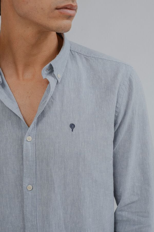Celopman Linen shirt blue