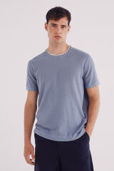 Springfield Jersey manga corta estructura azul