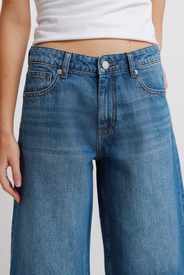 Springfield Bermudas em denim azul