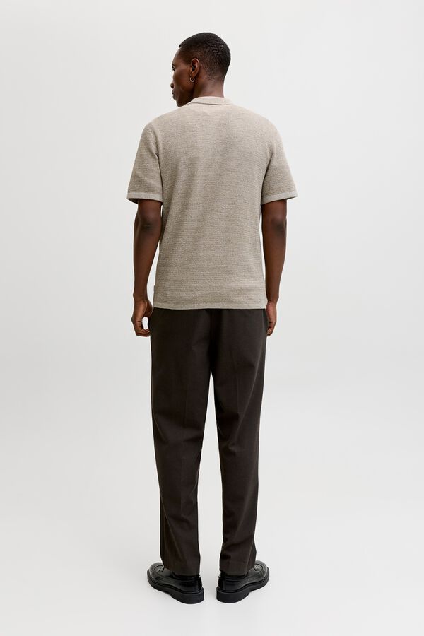 Jack & Jones Camisola de malha regular fit cinzento