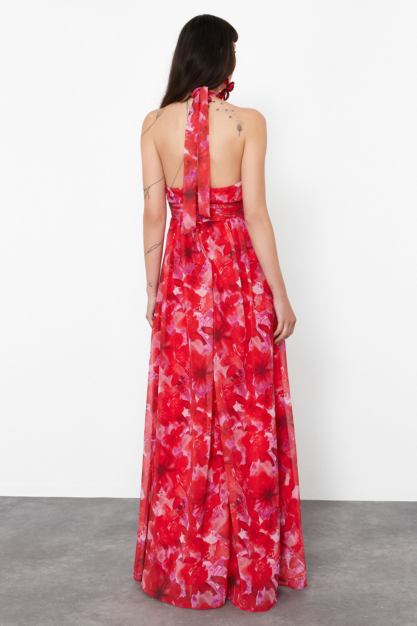 Trendyol Vestido cuello halter