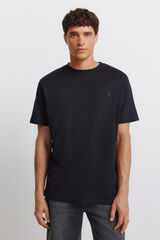 Springfield T-shirt b&aacute;sica com logo Springfield preto