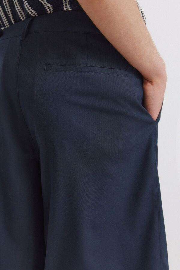 Springfield Bermudas larga wide & relaxed fit azul