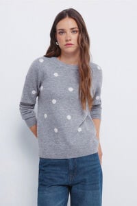 Springfield Camisola de bolinhas Intarsia