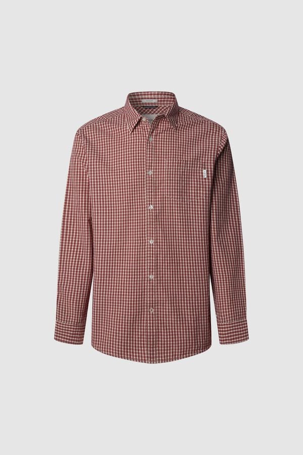 Pepe Jeans Camisa xadrez regular fit vermelho
