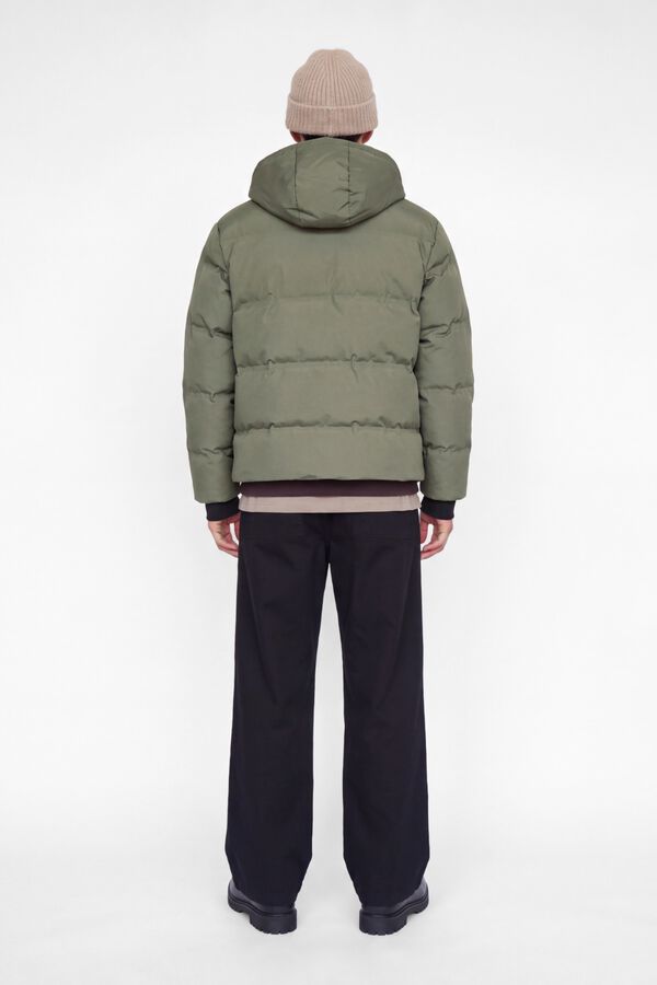 Jack & Jones Blus&atilde;o puffer com capuz cru
