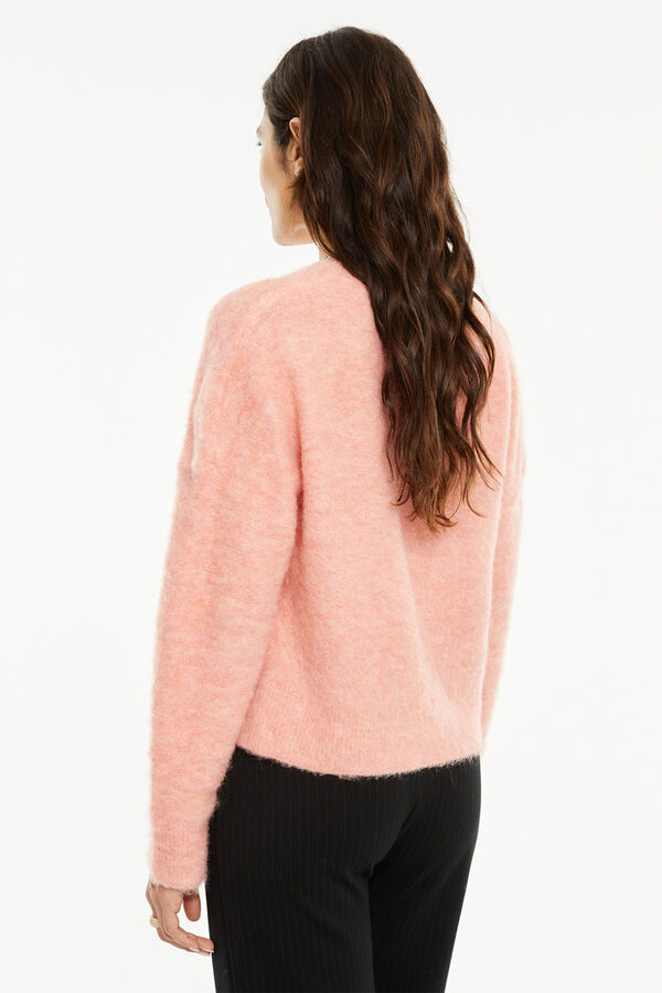 System Action camisola com decote em V borgonha