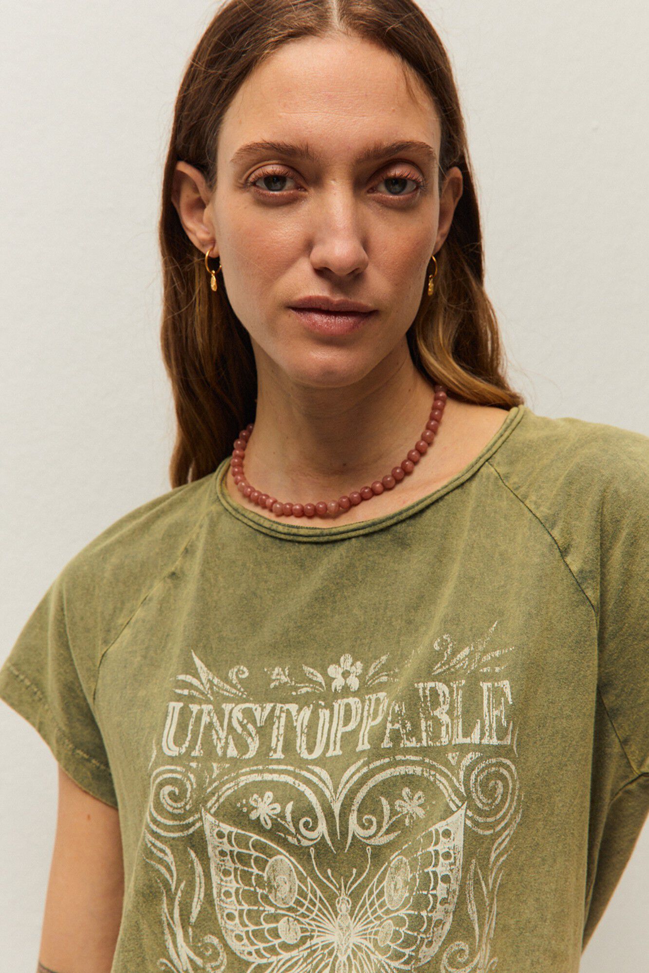 Systemaction Camiseta con print de mariposa