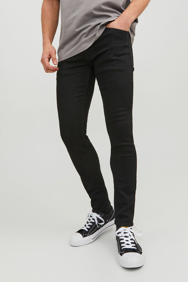 Jack & Jones Jeans skinny cintura baixa stretch preto