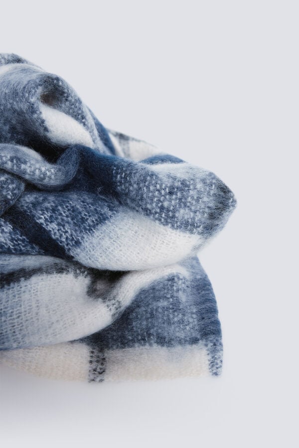 Springfield cachecol xadrez azul azul