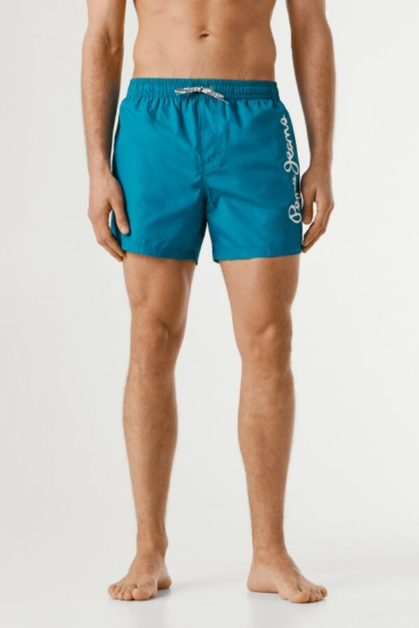 Pepe Jeans Fato de banho liso de secagem r&aacute;pida azul