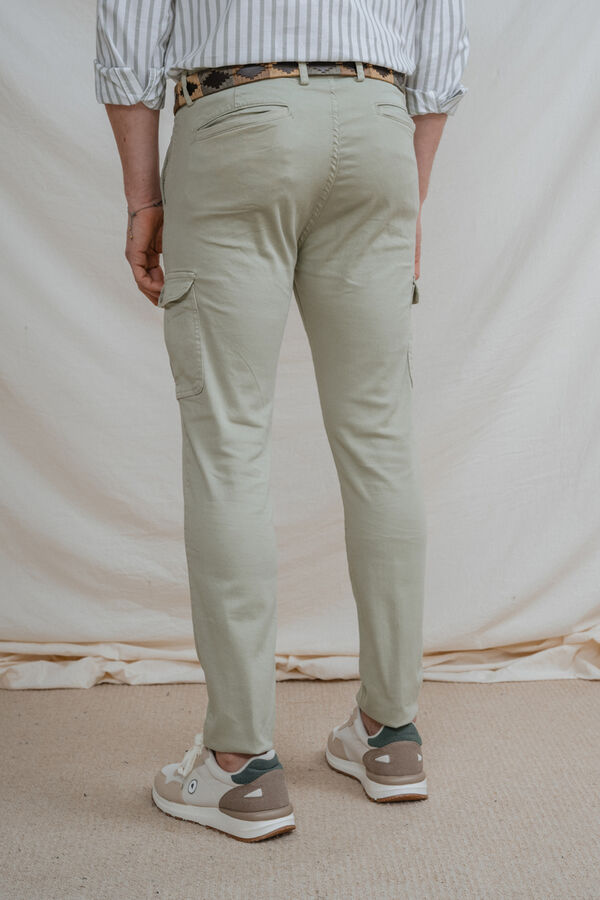 Celopman Slim fit chinos blue