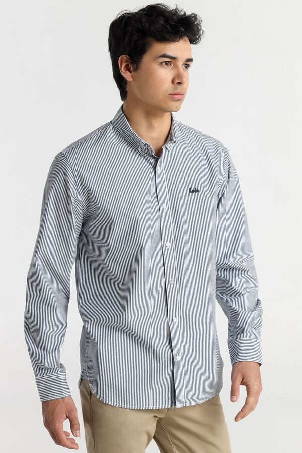 Lois Camisa de manga comprida azul
