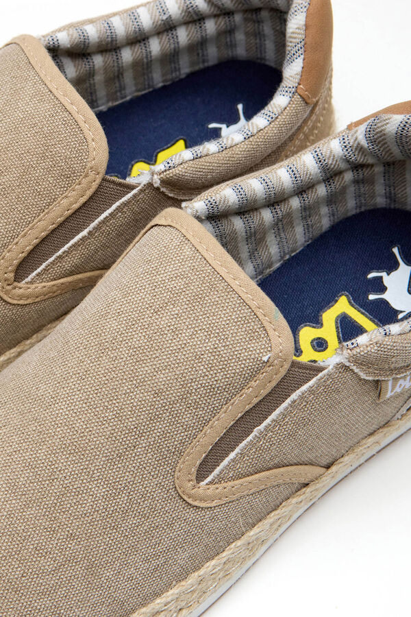 Lois Bamba slip-on em fibra de juta t&ecirc;xtil cru