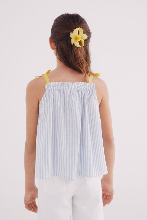 Springfield Kids Top riscas com alças para meninas azul
