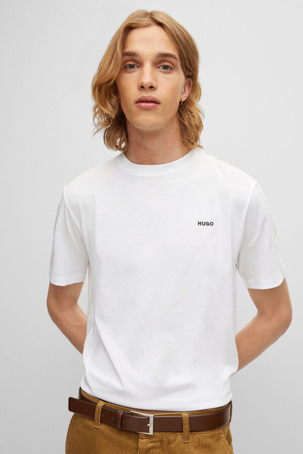 HUGO Camiseta de manga corta blanco