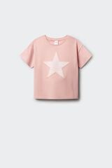 Springfield Kids T-shirt de manga curta estampado vichy menina rosa