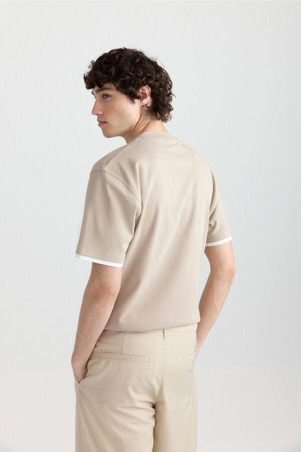Springfield T-shirt dupla interlock cru