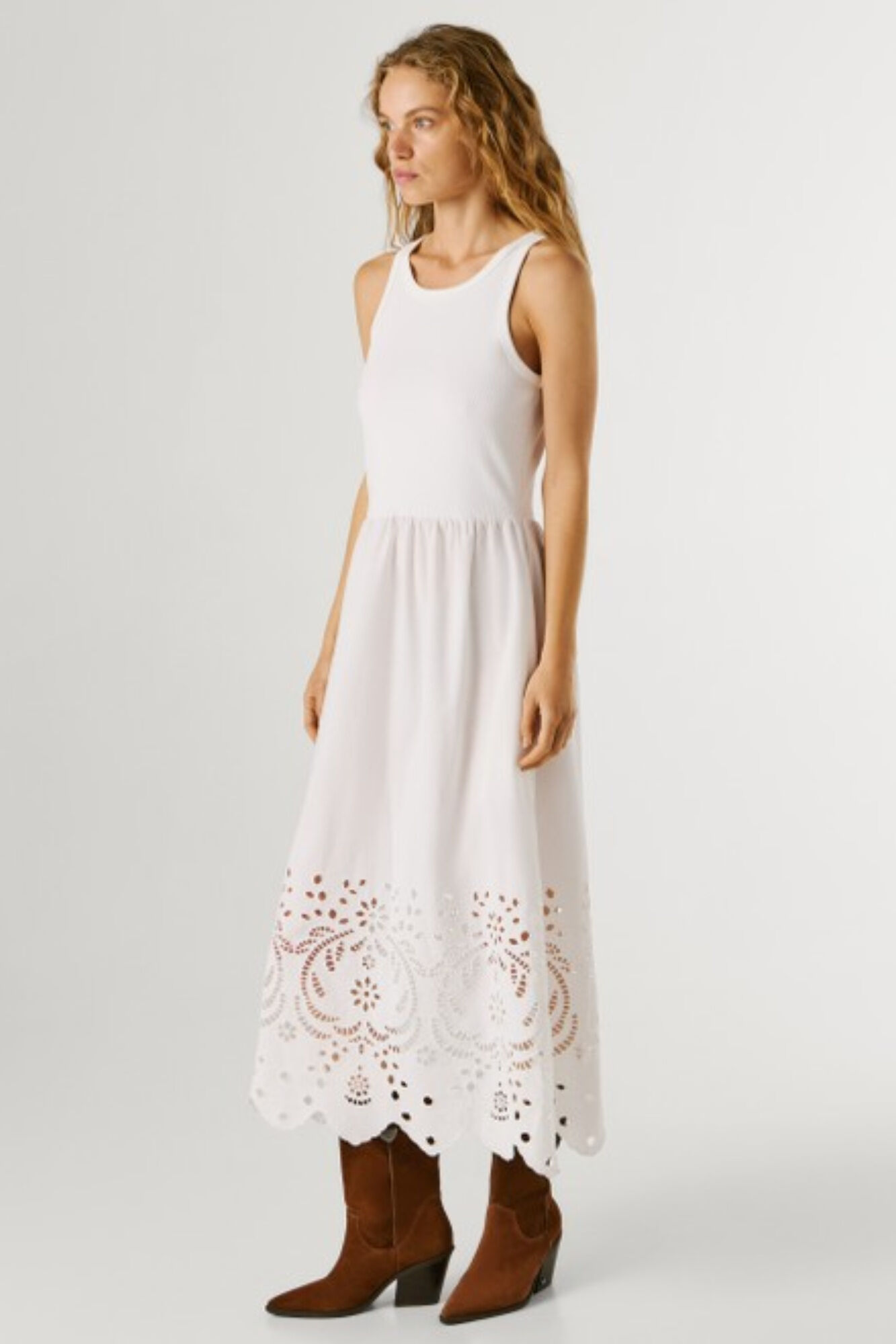 Pepe Jeans Vestido comprido sem mangas