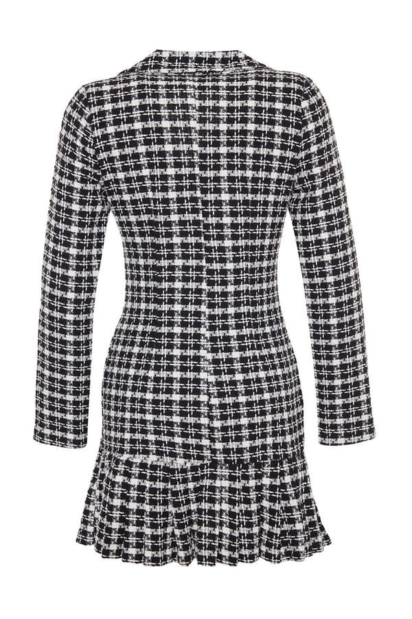 Trendyol Vestido mini com bot&otilde;es preto