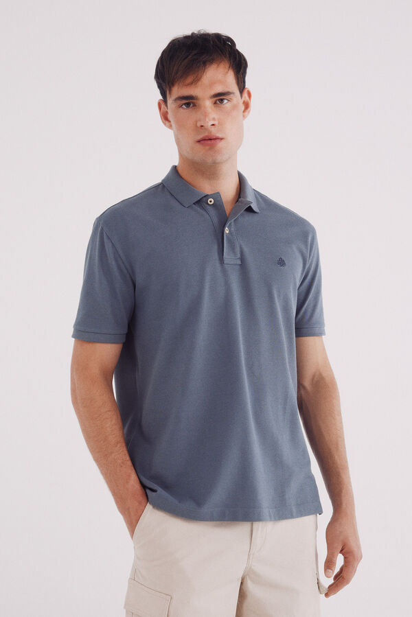 Springfield Polo piqué básico regular fit azul