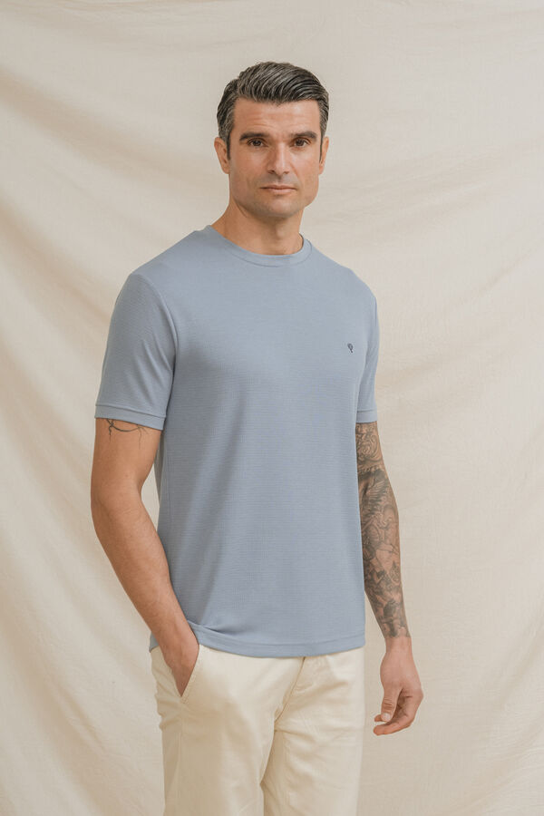 Celopman T-shirt xadrez azul