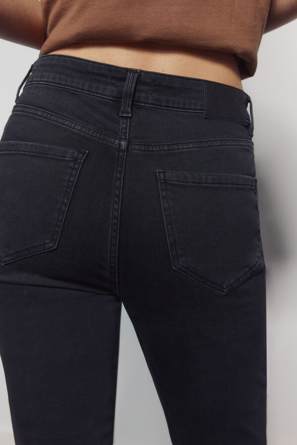 Springfield Cal&ccedil;as jeans slim cropped preto